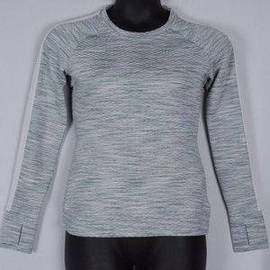 😊 Athleta Snowscape Spacedye Quilted Crew Shirt
